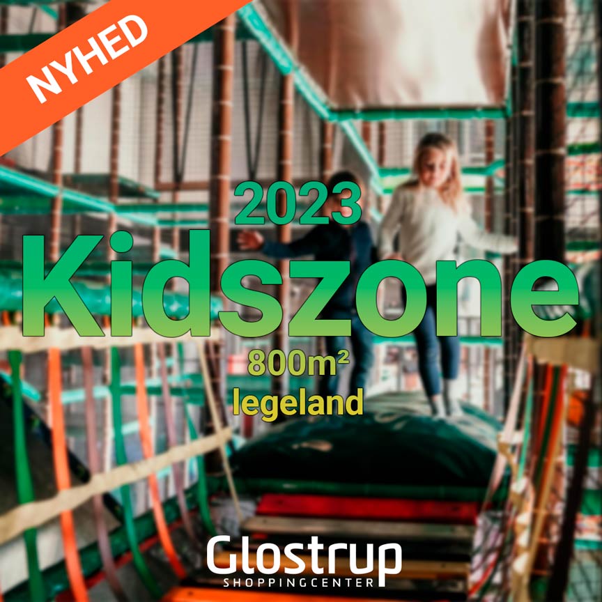 Kidszone åbner  800m² legeland på 1.sal i Glostrup Shoppingcenter